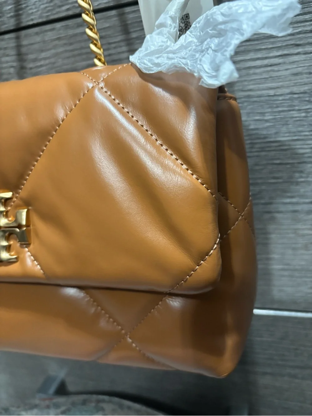 NWT - Tory Burch Small Kira Diamond Quilted Convertible Shoulder Bag